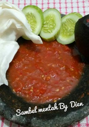 Foto resep Sambel mentah ulek dadakan