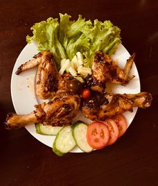 đùi gà chiên mật ong