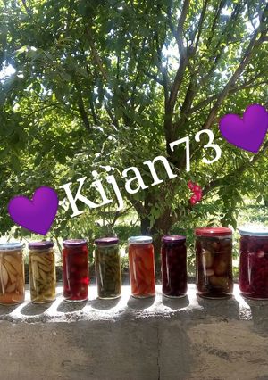 عکسی از دستور ترشی میوه
