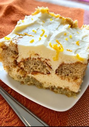 Una foto de Postre de vainillas y limón