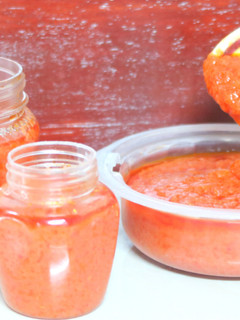A picture of Homemade Red Chilli Sauce | Easy and Quick Red Chili Sauce.