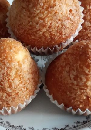 Una foto de Magdalenas caseras de vainilla