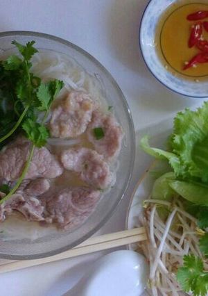 Hình của món Hủ tiếu xương.