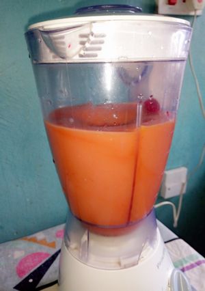 A picture of Fresh juice#author marathon#my mum's recipe contest.