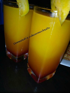 A picture of Sunset mocktail.
