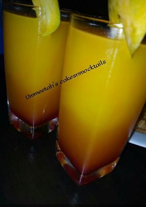 A picture of Sunset mocktail.