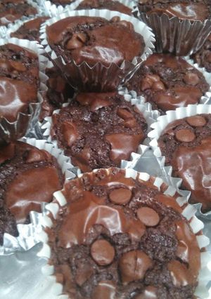 Foto resep Brownies cup shiny crust