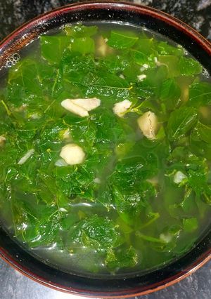 Hình của món Canh rau ngót nấu hến.