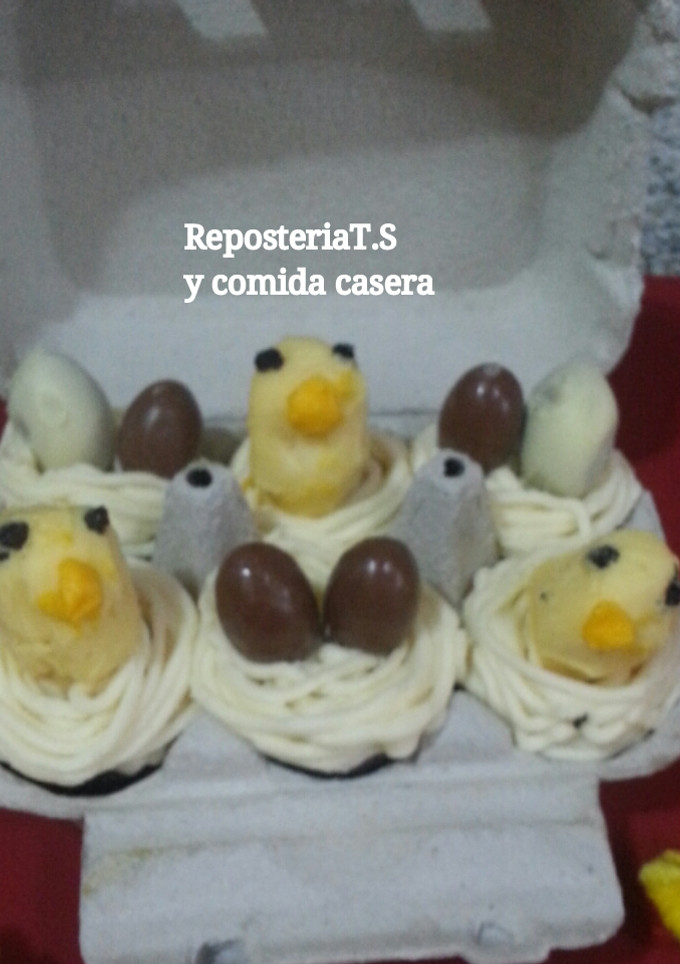 Una foto de Cupcakes de Pascua