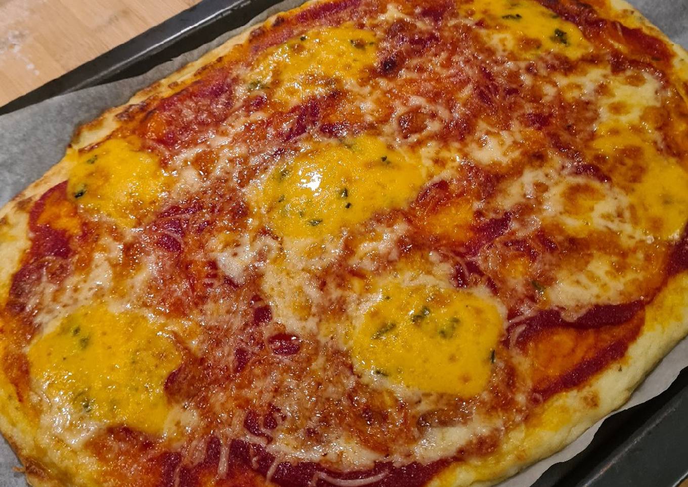 Cauliflower based pizza