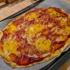 A picture of Cauliflower based pizza.
