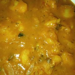 A picture of All in one yam porridge.