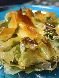 Una foto de Saquitos de espinacas y york Thermomix