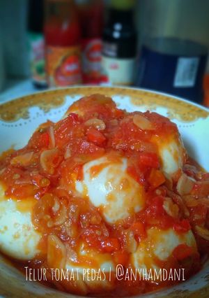 Foto resep Telur tomat pedas