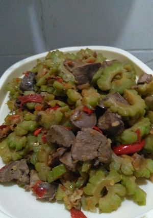 Foto resep 130. Oseng pare ati ampla