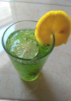 Foto resep Es Melon Lemon Selasih suegeerr