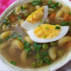 A picture of Pasta Veggie Soup.