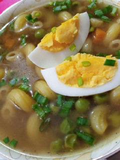 A picture of Pasta Veggie Soup.