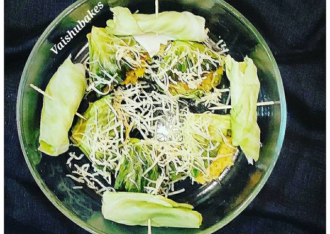 Cheesy Cabbage Wraps