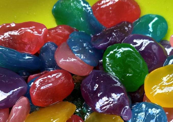 Manisan kolang kaling rainbow