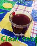 Clear soup