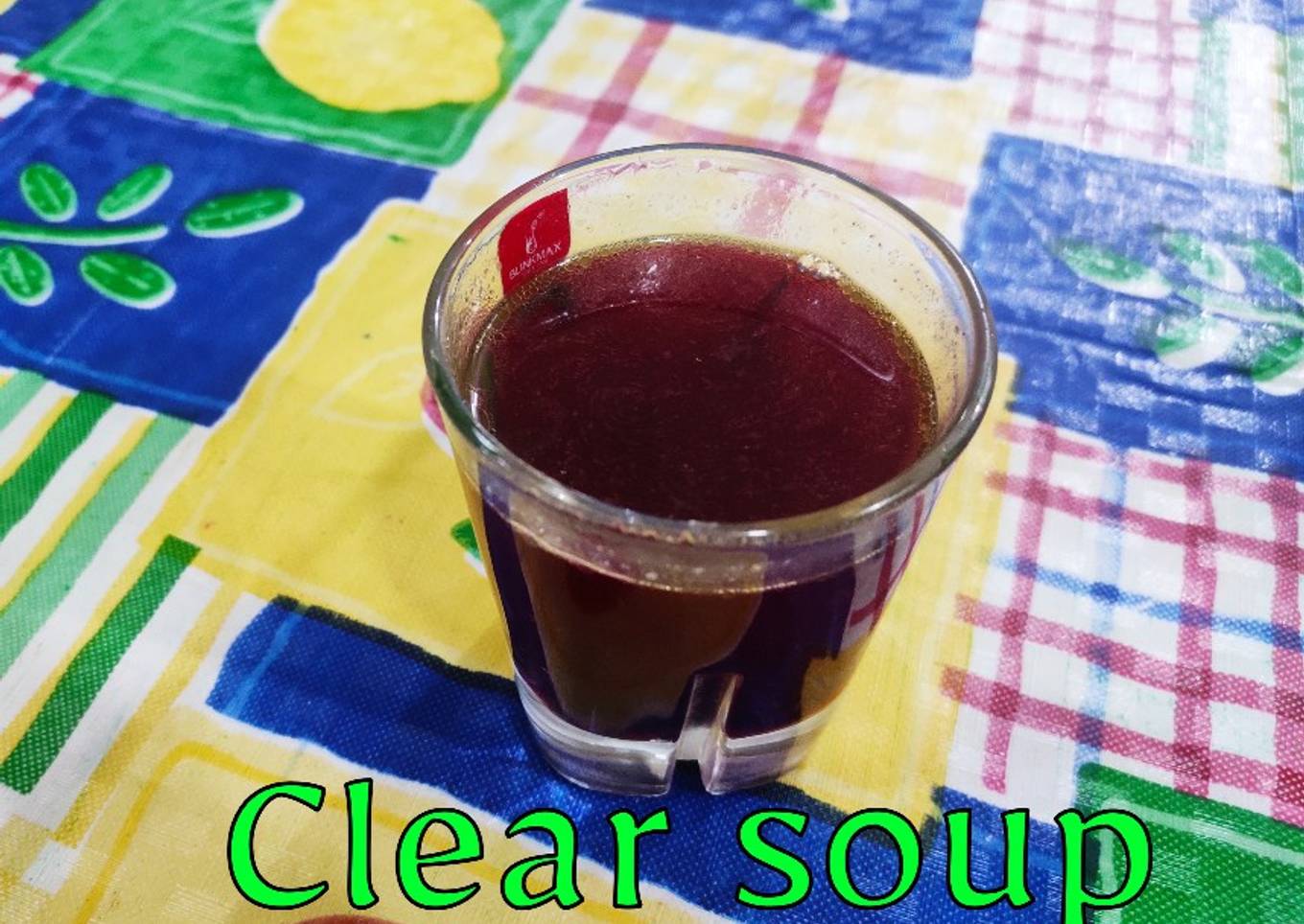 Clear soup