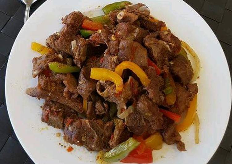 Easiest Way to Prepare Favorite Spicy Asun (Spicy Grilled Goat meat)