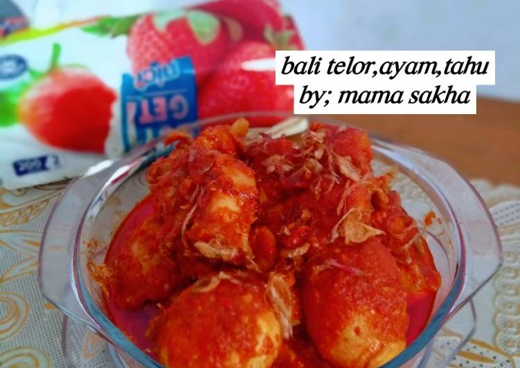 Bali tahu,telor,ayam