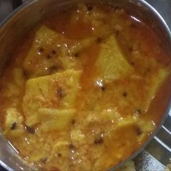 A picture of Dhokli nu shak.