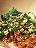 Natto with sesame