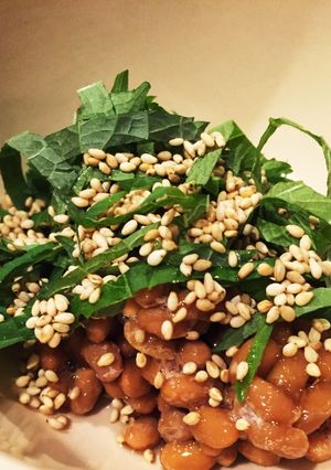A picture of Natto with sesame.
