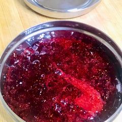 A picture of Homemade strawberry jam.