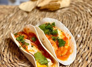 Foto principal de Tacos vegetarianos de huevos rancheros