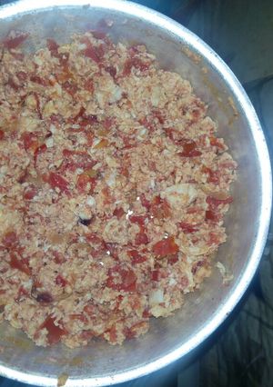 A picture of Tomato eggs #4weekchallenge#.