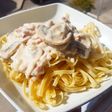 Tallarines a lo Alfredo