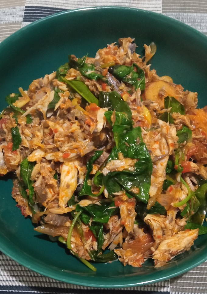 Foto resep Tongkol Suwir Pedas Daun Kemangi