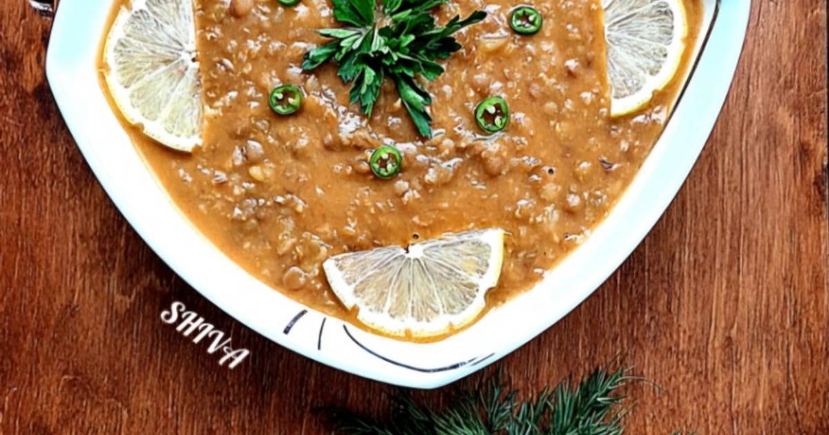 طرز تهیه عدسی جا افتاده با جو پرک 🥣 ساده و خوشمزه توسط SHIVA - کوکپد