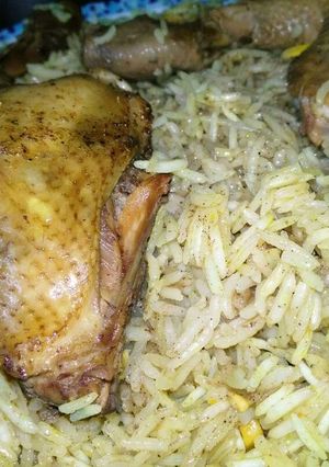 صورة لوصفة ارز مبخر بالدجاج