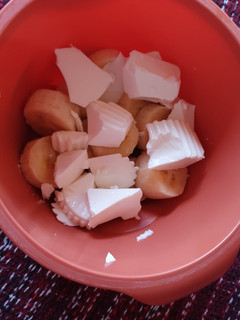 Una foto de Queso fresco con plátano