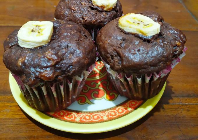Muffin pisang coklat