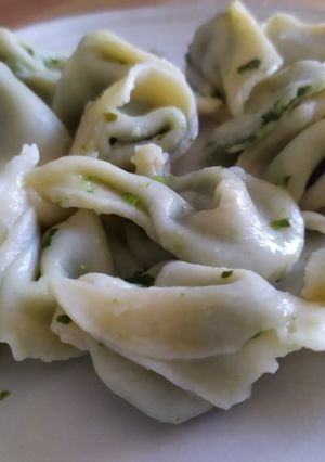 Une photo de Tortellini épinard ricotta maison