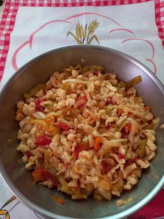 Lecsós nokedli🍅🍅🫑🫑🌶🌶🍅🫑🫑 recept fotója