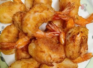 Hình của món Tôm tẩm bột rán.