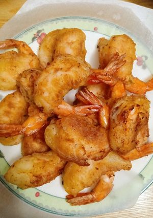 Hình của món Tôm tẩm bột rán.