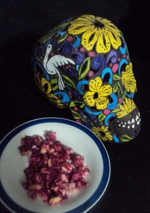 Una foto de Maíz morado para las animas, en el surestes de México seria rosa para ofrendas. México