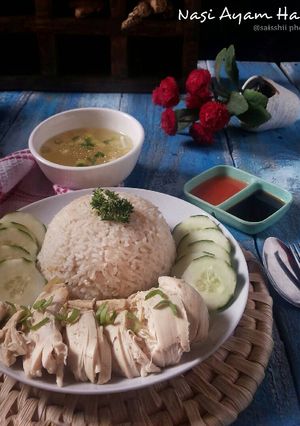 Foto resep Hainan Chicken Rice dengan rice cooker