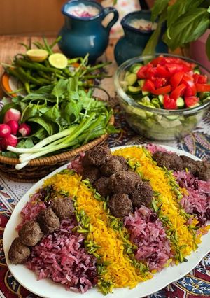 عکسی از دستور آلبالو پلو