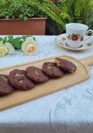 Una foto de Cookies de ananá y cacao