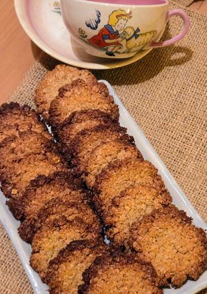 Una foto de Galletitas de avena y coco (otras) 🥣 🥥 para el cafecito post almuerzo, durante el partido 🇦🇷 🇦🇹🏆⚽