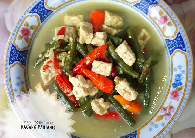 Sayur Lodeh Tempe Kacang Panjang